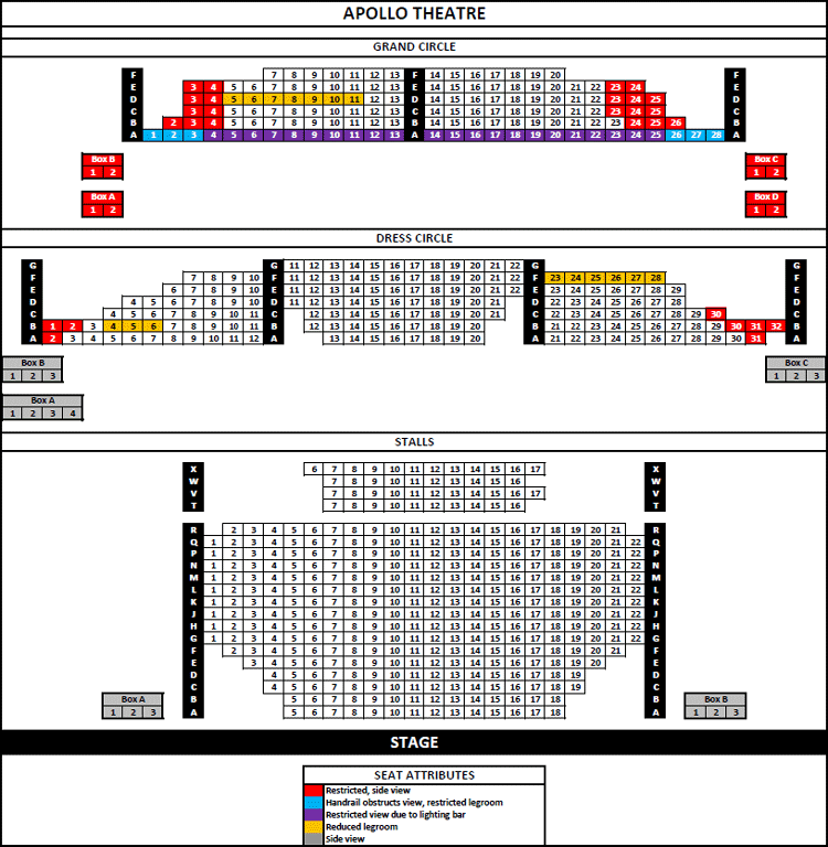 Apollo Manchester Seating Chart Elcho Table
